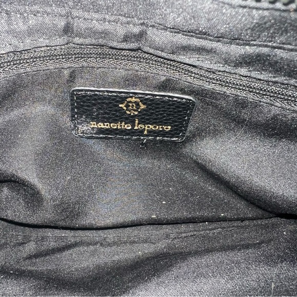 Previously owned Nanette Lepore Handbag in Black with Gold Hardware - Picture 7 of 13